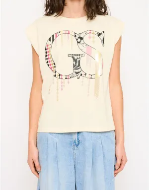 T-Shirt w romby z paskami